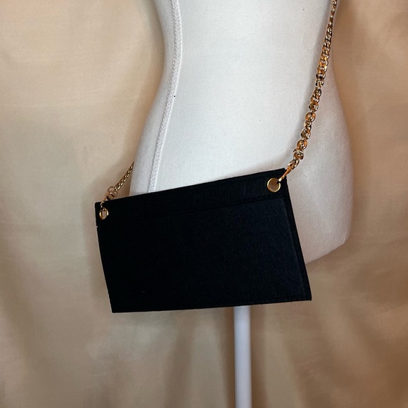 New Chain & Large Black Wallet Insert/Converter - Picture 1 of 14